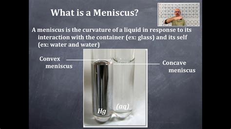 Scientific Measurements 3 What Is A Meniscus Youtube