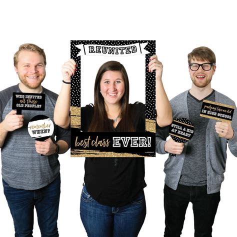Reunited School Class Reunion Party Selfie Photo Booth Picture Frame