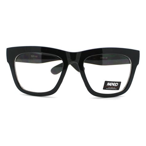 New Black Thick Eyeglass Frame Oversized Unisex Optical Glasses Ebay