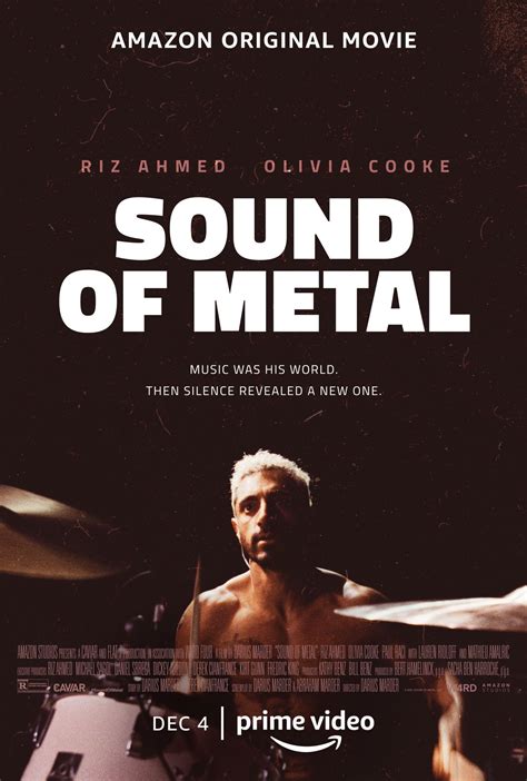Much like heavy metal music, sound of metal isn't trying to give us warm, pleasant feelings. Advance screening of the film 'Sound of Metal'