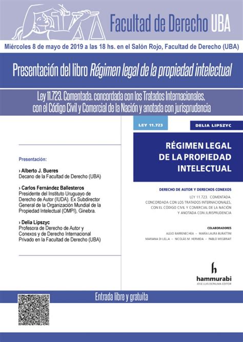 Presentación del libro Régimen legal de la propiedad intelectual Ley