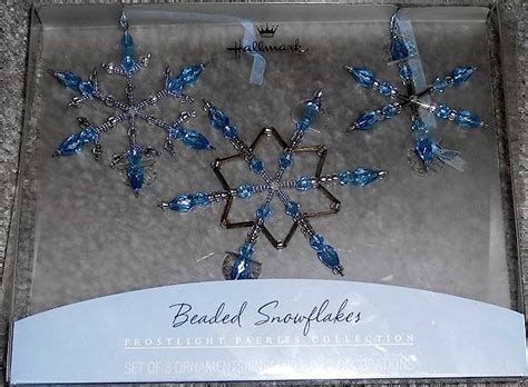 Hallmark Beaded Snowflakes Frostlight Faeries Collection