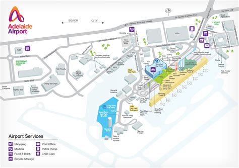 Adelaide Airport Staff Car Park Map Adelaide Airport
