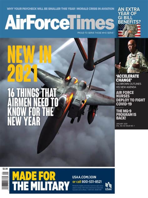 Air Force Times Magazine Back Issues Year 2021 Archive