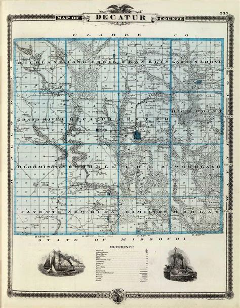 An Old Map Of Decatur County Iowa Rmaps