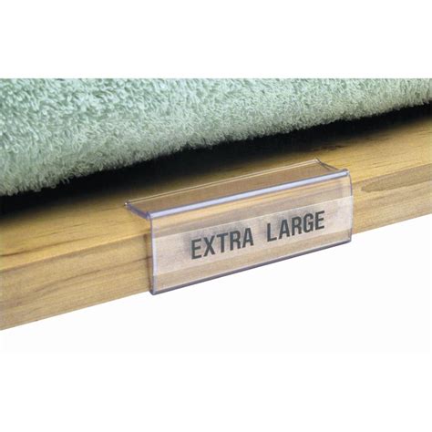 Wood Shelf Label Holders Long Wall Shelf