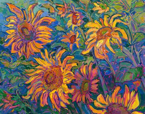 Impressionist Sunflower Oil Painting Ubicaciondepersonas Cdmx Gob Mx