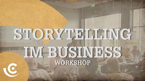 Storytelling Im Business Mit Alexander Christiani Workshop YouTube