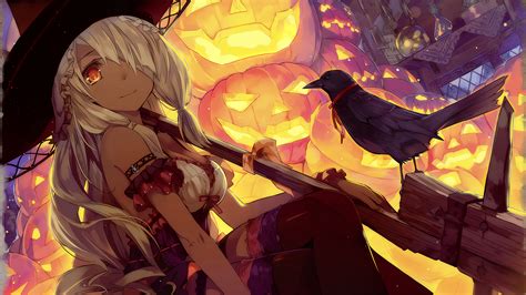 Download Anime Halloween 4k Ultra Hd Wallpaper