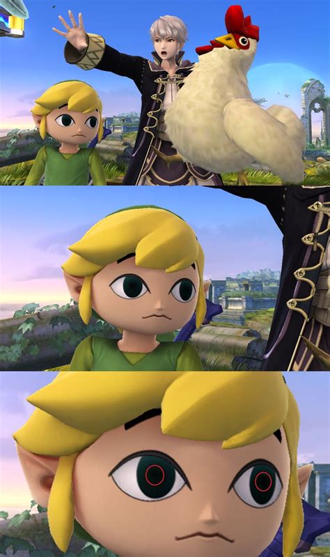 Toon Link Has Pupils Super Smash Brothers Super Smash Bros Memes Super Smash Brothers