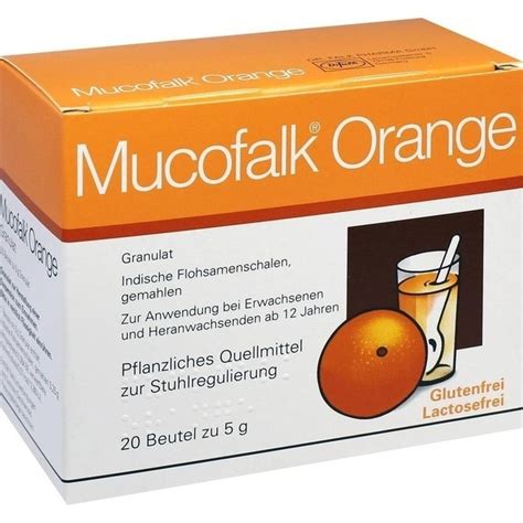 Als quellstoff finden flohsamen vor allem dann verwendung, wenn der darm aus dem gleichgewicht geraten ist. MUCOFALK ORANGE BTL 20ST günstig online kaufen - apomio.de