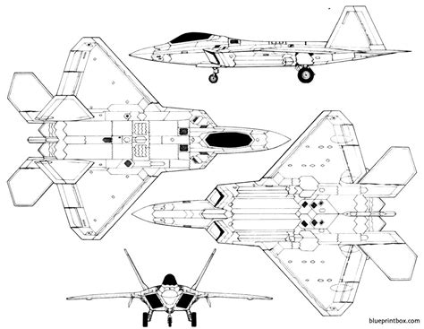 F 22 Raptor Blueprints