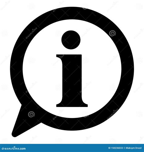Info Icon Information Sign Icon Info Speech Bubble Symbol I Letter