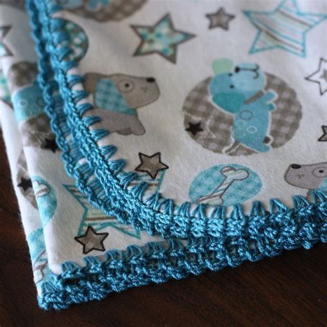 Several Different Crochet Edgings For Baby Blankets Crafting By