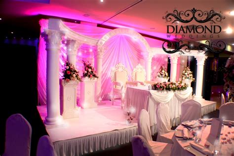 Roman Arched Backdrop And Stage Set Diamond Weddings