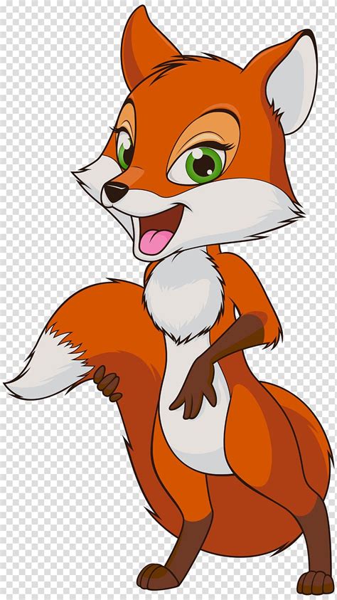 Free Download Red Fox Cartoon Fox Transparent Background Png