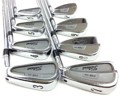 This set of Titleist 735.CM Stainless Steel irons is in good shape and