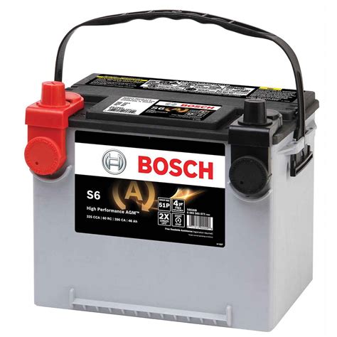 Bosch S6 75dt Automotive Agm Battery Group 7586 S6 Flat Plate Agm