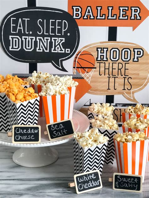 Basketball Game Day Popcorn Bar With Angies Boomchickapop Game Day