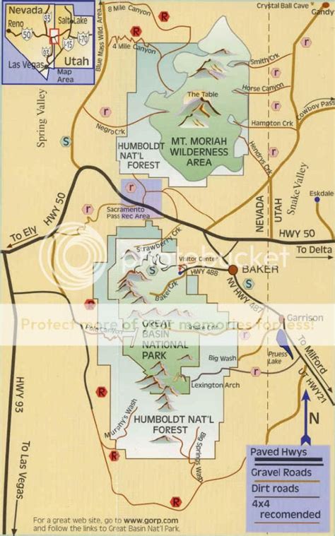Great Basin National Park Map