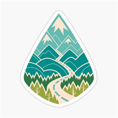 Mountain Decal Road Trip Decal Adventure Decal Mountain Sticker