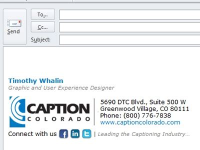 Company Email Signature by Timothy Whalin - Dribbble