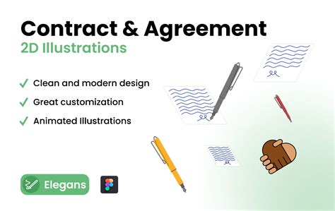 Contract Illustrations Kit Figma Community