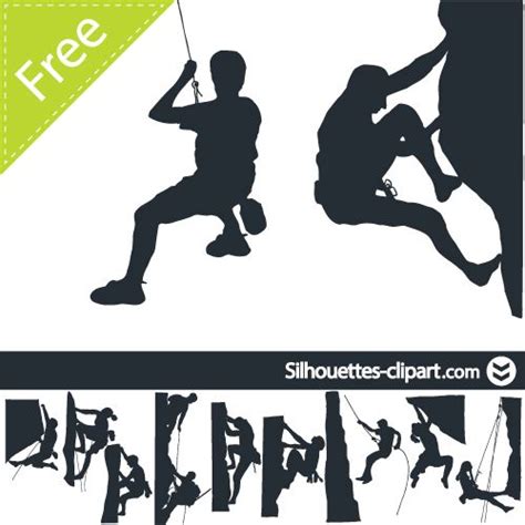 Climber Vector Silhouette Silhouettes Clipart Clip Art Silhouette People Silhouette