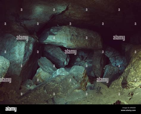 Underground Caves Tunnel Stock Photo Alamy