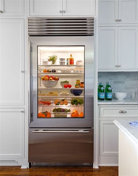 clear glass door refrigerator residential glass designs