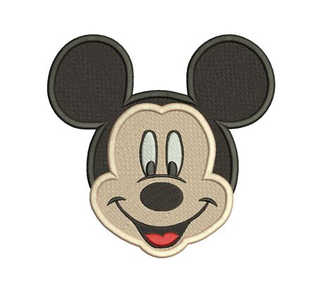 Mickey Mouse Happy Face Filled Embroidery Design Mickey Mouse Mickey