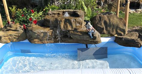 Artificial Rock Waterfalls For Above Ground Swimming Pools