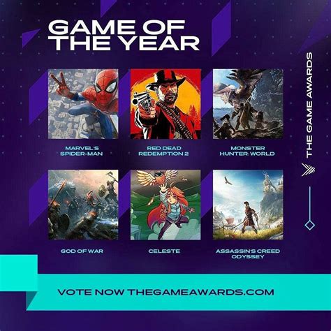 The Game Awards ประกาศรายชื่อเกมที่เข้าชิงจากสาขาต่างๆ ของปี 2018 แล้ว ...