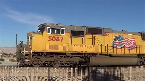 Union Pacific Mixed Freight Train On The Sunset Route Youtube