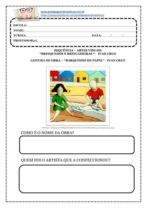 Atividade Ivan Cruz Educação Infantil