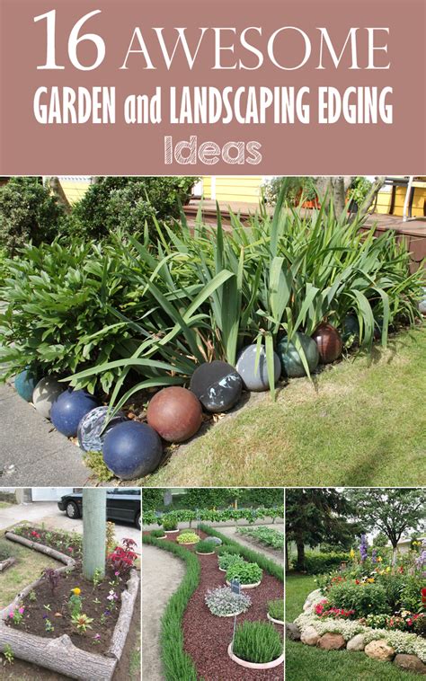 16 Awesome Garden And Landscaping Edging Ideas