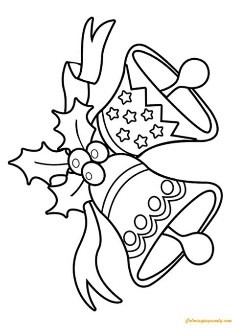 Jingle Bells Christmas Coloring Page Free Printable Coloring Pages