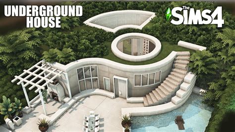 Sims 4 Minimalist Underground House No Cc Speed Build Kate