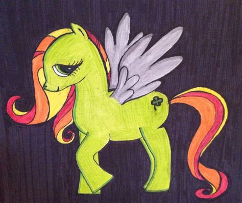 My Little Pony Lucky Charm Painted With Promarkers