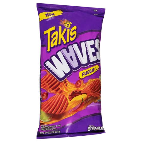 Waves Fuego Potato Chips Takis 25 Oz Delivery Cornershop By Uber