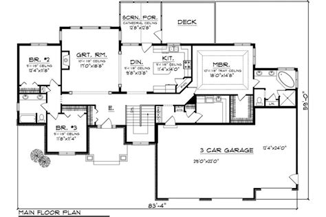 Ranch Style House Plan 3 Beds 2 Baths 2105 Sqft Plan 70 1118