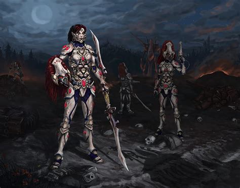 2k free download warhammer 40000 dawn of war eldars dawn of war eldars female exarch