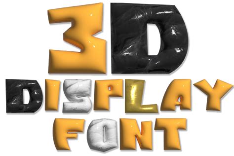 Solid 3d Svg Font Graphic For Free