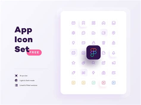 Free App Icon Set Figma By Alexandr Fesun On Dribbble