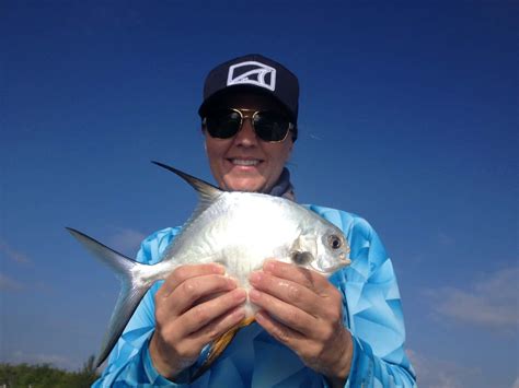 Permit Pompano Jack Crevalle And Lady Fishing In Tampa Shallow Point