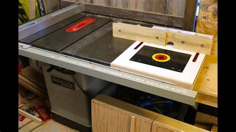 How To Building A Table Saw Extension With Router Table Add On Youtube