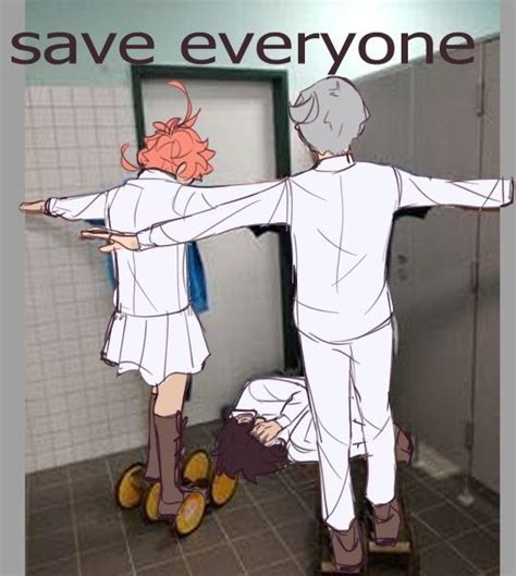 Two People Standing In Front Of A Bathroom Mirror With The Words Save