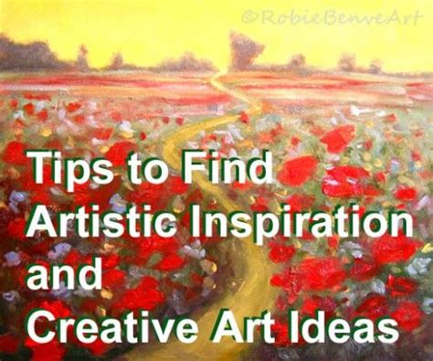 Tips On Finding Artistic Inspiration And Creative Ideas Paining By