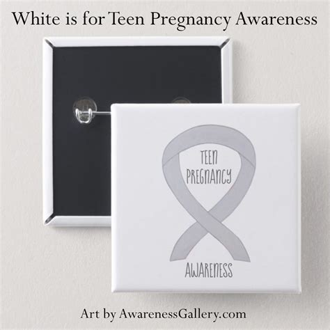 Teen Pregnancy Awareness Ribbon Custom Ts And Merchandise