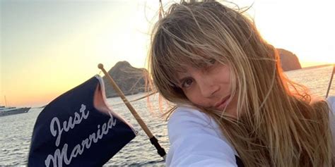 Heidi Klums No Makeup Italy Honeymoon Selfie Is Breathtaking